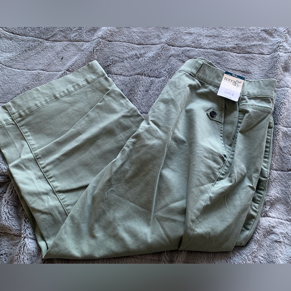 3/$30 Terra & Sky crop pant Size 14W
